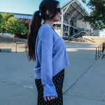 Cuffed V-Neck Cardigan