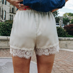 Cream Lace Trim Short