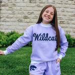 Gingham Wildcats Crewneck (Kids)