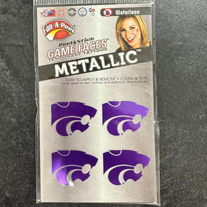 Kansas State Metallic Tattoo