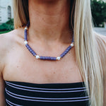 Purple + Pearl Necklace
