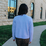 Chunky Hem Lavender Cardigan