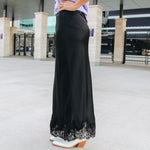 Black Lace Maxi Skirt