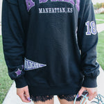 K-State Scatter Logo Funnel Neck Sweater