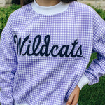 Gingham Wildcats Crewneck (Kids)