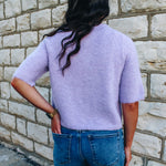 Light Lilac Button Down Cardigan