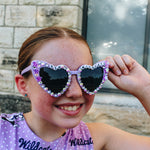 KSU Wildcats Heart Sunglasses (Youth)