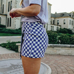 Purple Checkered Skort