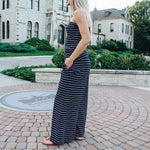 Lavender Striped Tube Top Set