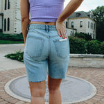 Baggy Cut-Off Denim Short
