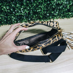 Leopard Tassel Clear Bag