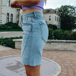 Baggy Cut-Off Denim Short