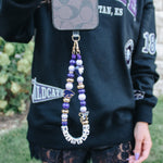 K-State Beaded Cellphone Wristlet