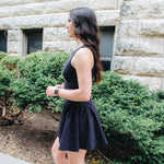 Polka Dot Flare Mini Dress