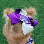 Large K-State Powercat Glitter Bow (Kids)