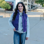 Dark Purple Puffer Vest