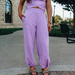 Lavender Ruched Lounge Set