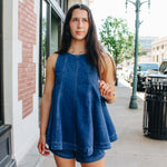 Dark Denim A-Line Top