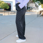 Polka Dot Wide Leg Pant