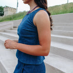 Denim Stripe Tank