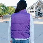 Dark Purple Puffer Vest
