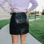 Leather Mini Skirt
