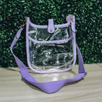 Lavender Crossbody Clear Bag