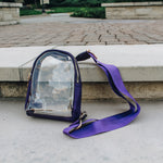 Clear Stadium Sling Bag (Purple)