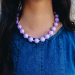 Bubblegum Beads Necklace - Lavender