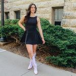 Polka Dot Flare Mini Dress