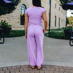 Lavender Ruched Lounge Set