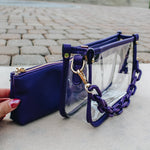 Chunky Chain Clear Bag with Pouch