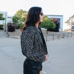 Zebra Jacquard Jacket