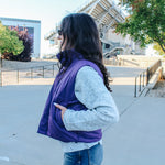 Dark Purple Puffer Vest