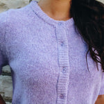 Light Lilac Button Down Cardigan