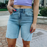 Baggy Cut-Off Denim Short