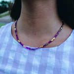 Purple Iridescent Necklace