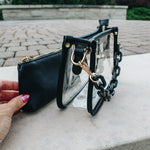 Chunky Chain Clear Bag with Pouch
