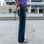 Dark Vintage Stretch Dad Jean