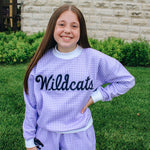 Gingham Wildcats Crewneck (Kids)