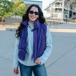 Dark Purple Puffer Vest