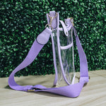 Lavender Crossbody Clear Bag