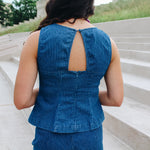 Denim Stripe Tank