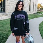 K-State Scatter Logo Funnel Neck Sweater