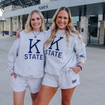 K-State Grey Crewneck Set (Adult)