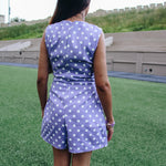 Polka Dot Scalloped Romper