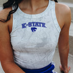 K-State Embroidered Camo Tank Top