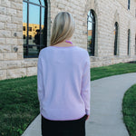 Lavender Pinstripe Sweater