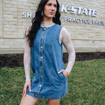 Button Down Denim Dress