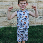 Boys Football Hooded Tank